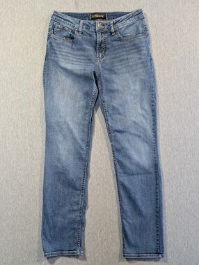 Silver Jeans The Curvy High Slim Jeans 10 X 31 Blue Straight Leg